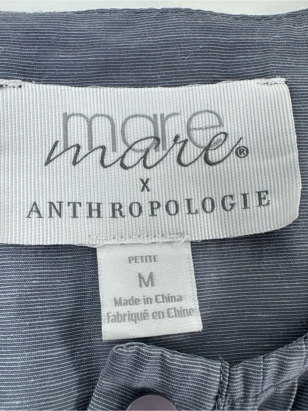 Anthropologie Mare Mare Slate Gray Tiered Pintuck Midi Dress - Picture 5 of 9